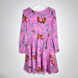 Polarn O. Pyret Disney Cinderella Mouse Flare Long Sleeve Dress 5 6